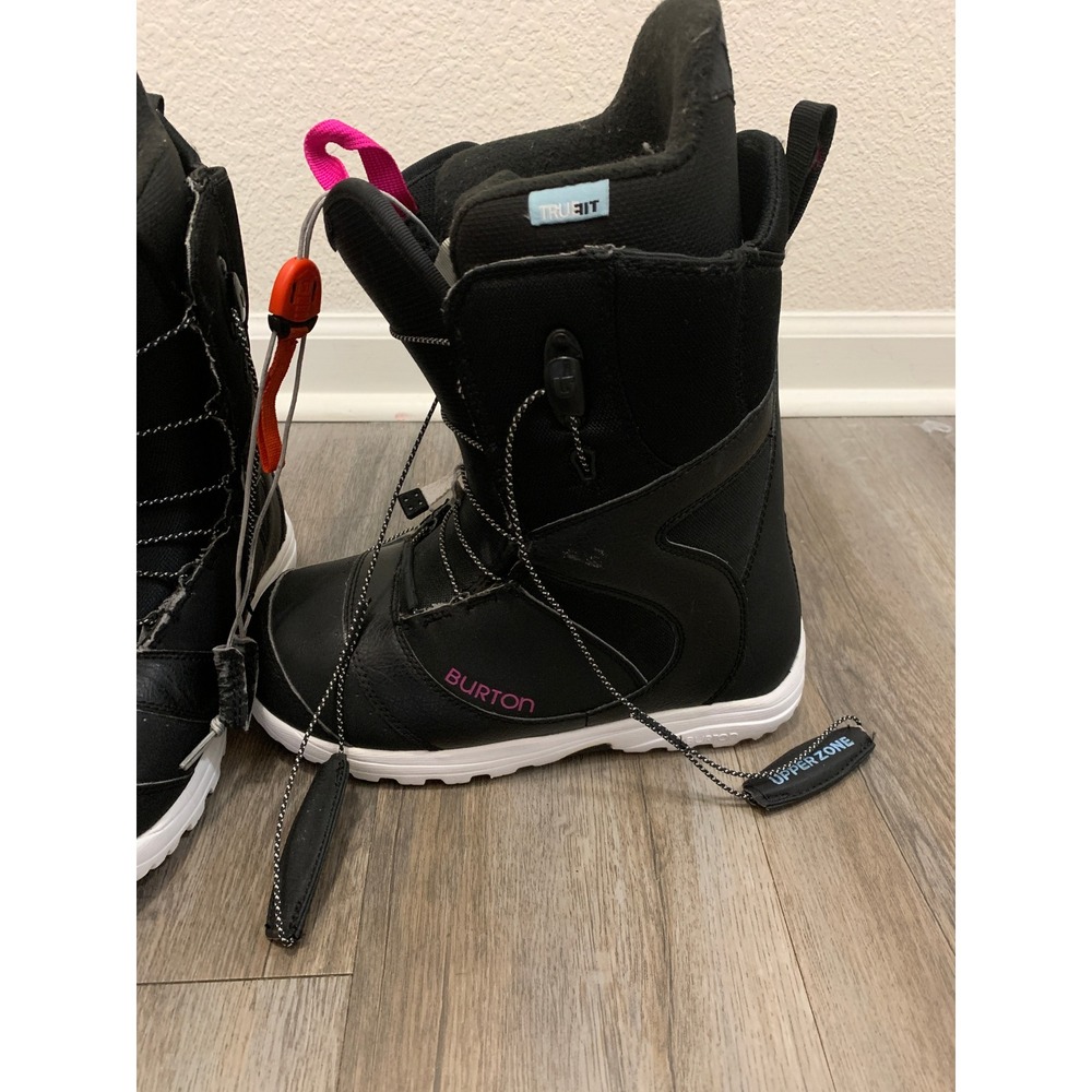 Burton Mint Women's Snowboard Boots Size 8 Black Pink Speed Zone Imprint 1 - Picture 6 of 11
